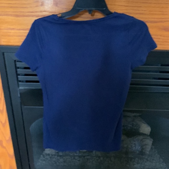 St. John’s bay navy short sleeve shirt size small - Picture 2 of 3